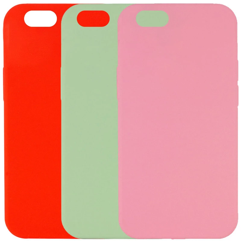 Чехол с закрытым низом Silicone Case для Apple iPhone 6/6s (4.7") фото 2 из 3
