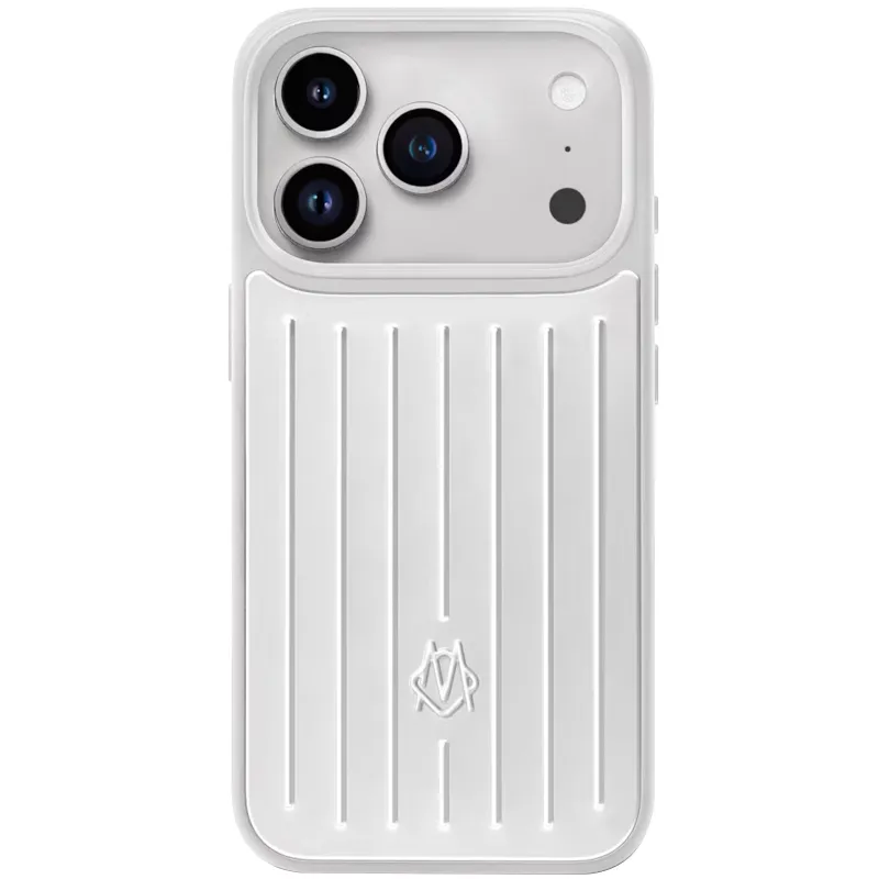 Чехол TPU+Metal Rimowa Style (AAA) для Apple iPhone 18 Pro – silver. Фото 1 из 3