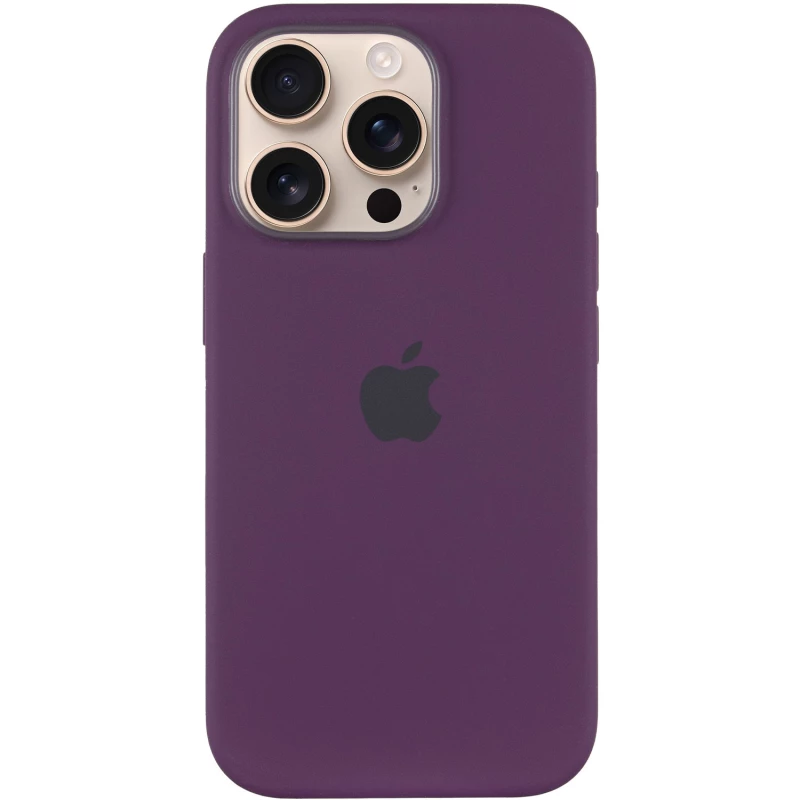 Силиконовый чехол ААА with Magsafe connection для Apple iPhone 16 Pro – Plum. Фото 4 из 10