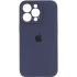 Чехол Silicone Case с защитой камеры для Apple iPhone 13 Pro (6.1") – Темно-синий / Midnight blue. Фото 1 из 4