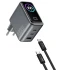 МЗП WIWU CHG300 Voyager PD100W+QC3.0 (1USB-A/2C) + кабель Type-C to Type-C – Grey. Фото 3 з 4