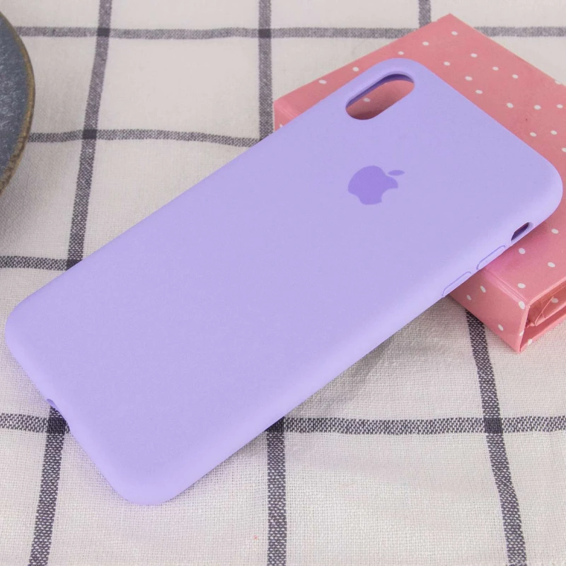 Чохол Silicone Case з закритим низом на Apple iPhone XR (6.1") – Бузковий / Dasheen. Фото 2 з 3