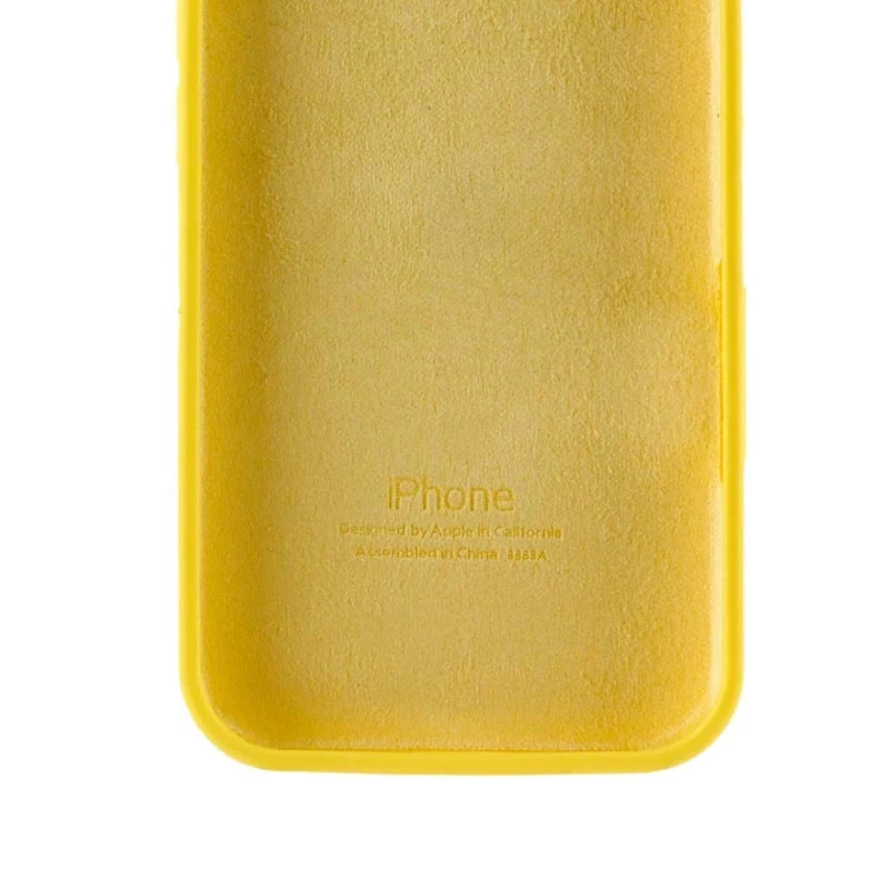 Чохол Silicone Case з закритим низом на Apple iPhone 16e (6.1") – Жовтий / Yellow. Фото 6 з 6