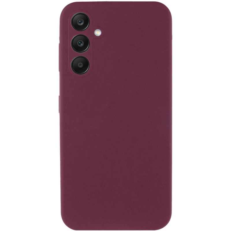 Чехол Silicone Case Lakshmi Premium з закритою камерою на Samsung Galaxy A57 5G – Бордовый / Plum. Фото 2 из 3