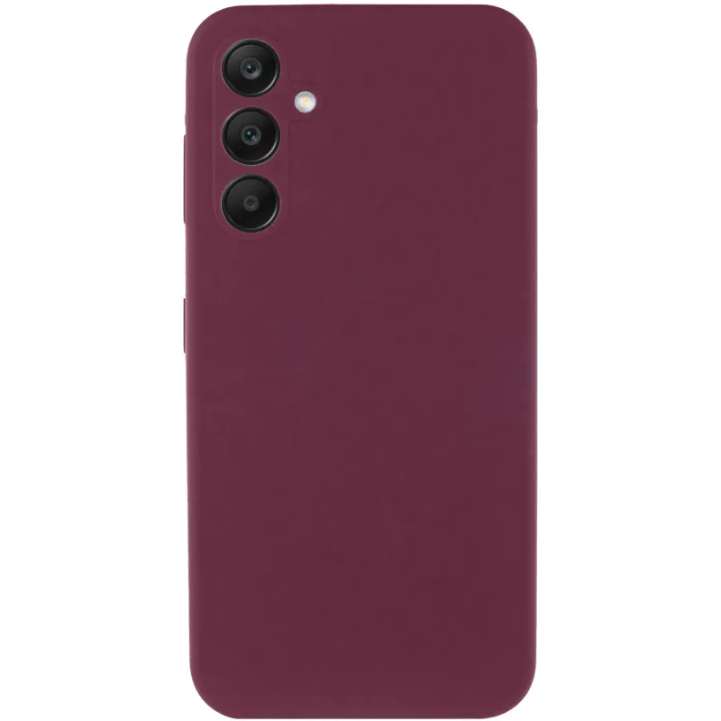 Чехол Silicone Case Lakshmi Premium з закритою камерою на Samsung Galaxy S26 FE – Бордовый / Plum. Фото 2 из 3