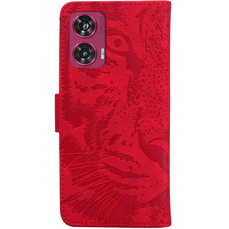 Кожаный чехол-книжка Tiger для Xiaomi Redmi Note 15 4G/5G (EU) – Red. Фото 2 из 5