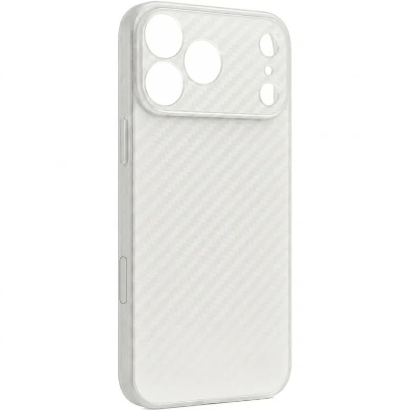 Чехол Getman Carbon Ultra Slim для Apple iPhone 18 Pro Max – White. Фото 1 из 2
