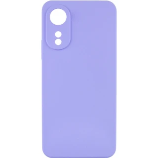 Чохол Silicone Case Lakshmi Premium із закритою камерою для Oppo A78 4G — Бузковий / Dasheen