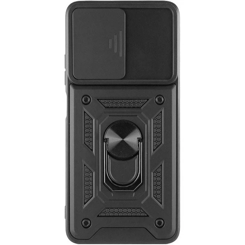 Удароміцний чохол Ummi Camshield Serge Ring (in box) для Xiaomi Redmi 12 – Чорний. Фото 2 з 3