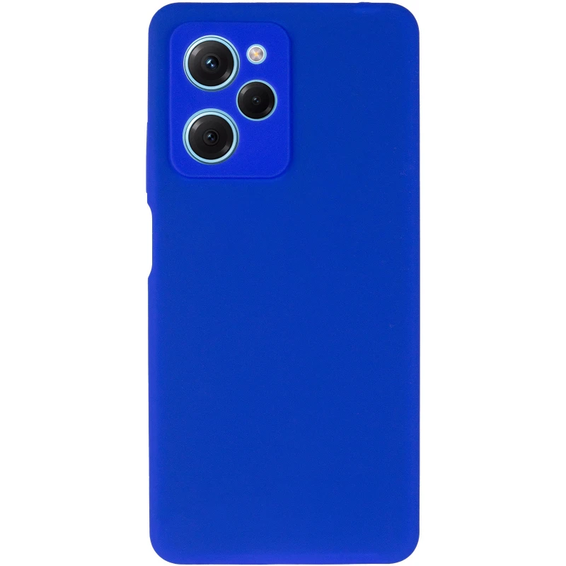 Чохол Silicone Case Lakshmi Plus з закритою камерою на Xiaomi Redmi Note 12 Pro 5G – Синій / Iris. Фото 3 з 6