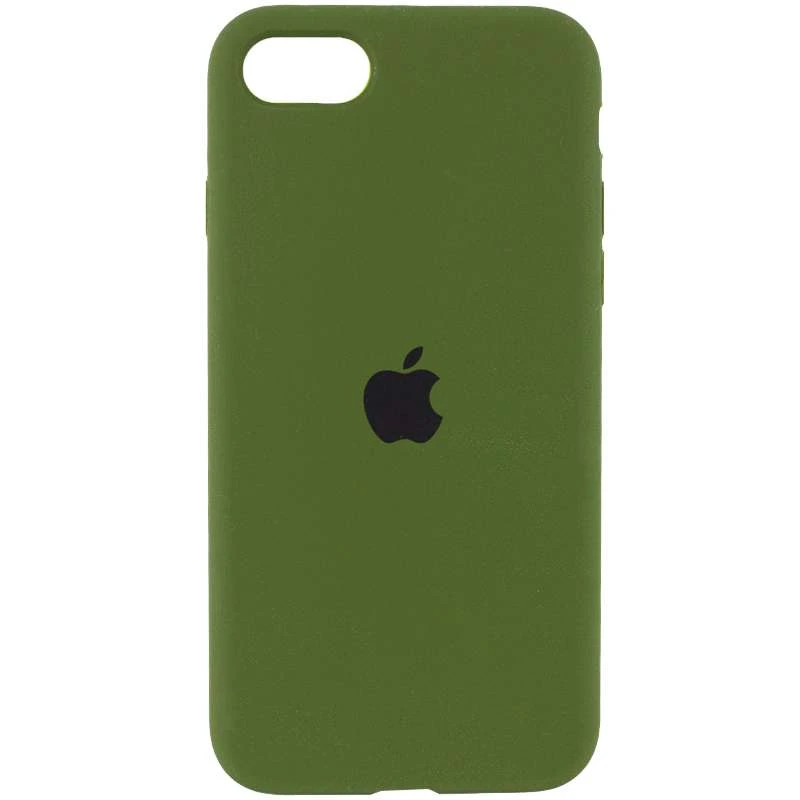 

Чохол Silicone Case з закритим низом на Apple iPhone SE (2020) (Зелений / Dark Olive)