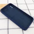 Чехол Silicone Case Square L с защитой камеры для Apple iPhone XS (5.8") – Темно-синий / Midnight blue. Фото 3 из 3