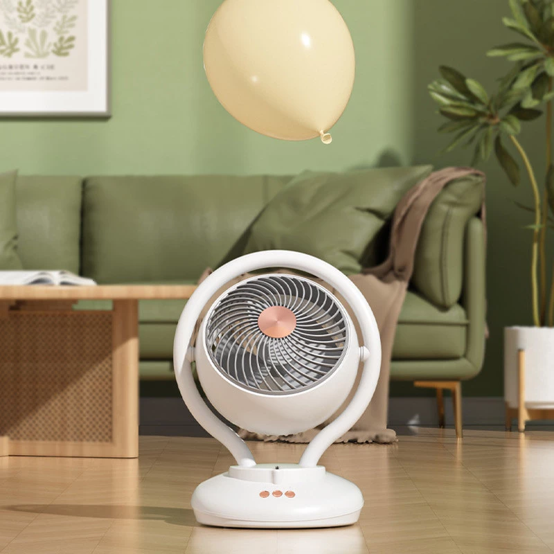 Настільний вентилятор F12 з негативною іонізацією 6000mAh – White. Фото 7 з 8