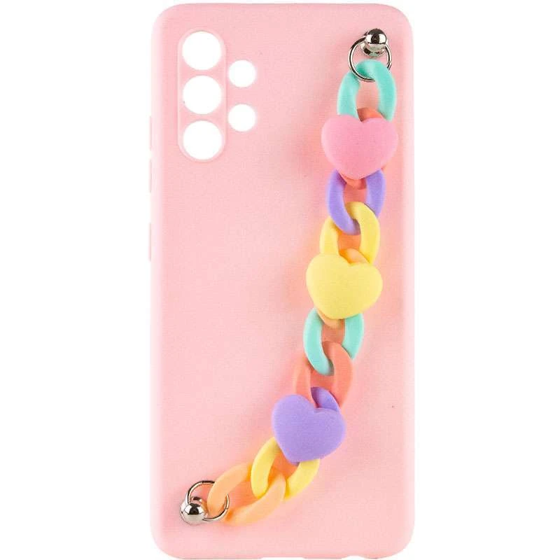 

Чохол Heart з ланцюгом на Xiaomi Redmi 9 (Pink Sand)
