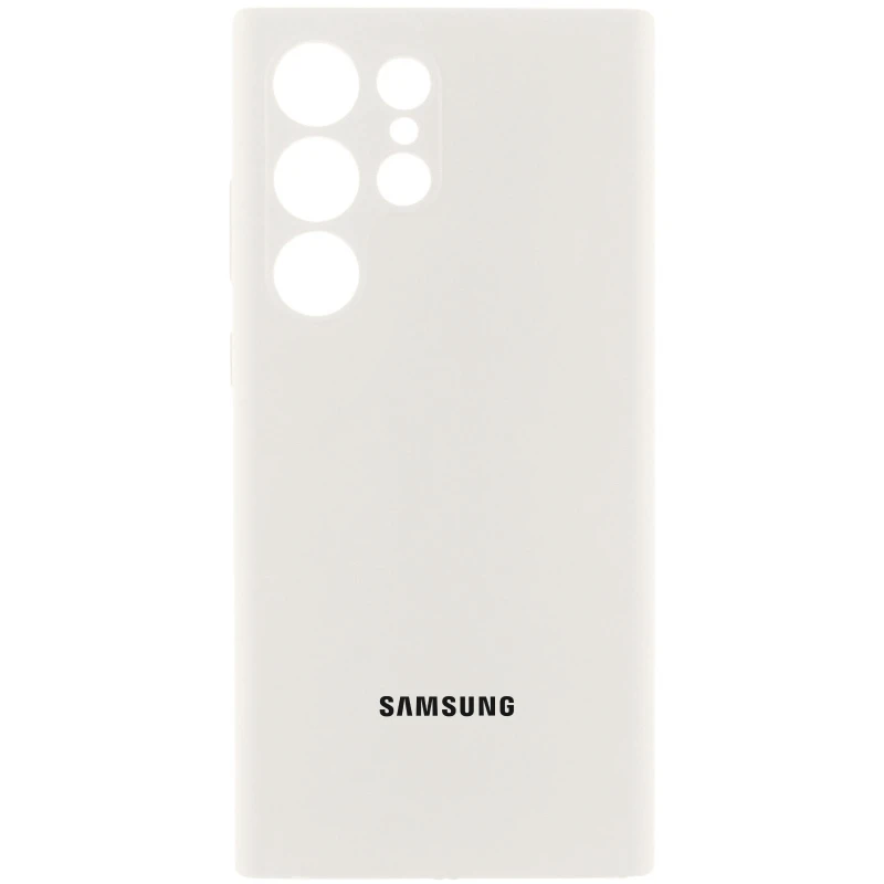 Чохол Silicone Case Lakshmi Premium L з закритою камерою на Samsung Galaxy S23 Ultra – Білий / White. Фото 1 з 1