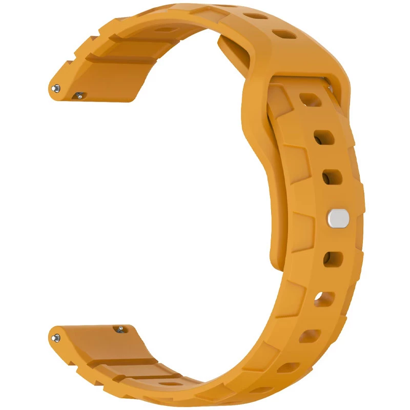 Силіконовий ремінець Defense для Smart Watch 22mm – Dark Yellow. Фото 2 з 3
