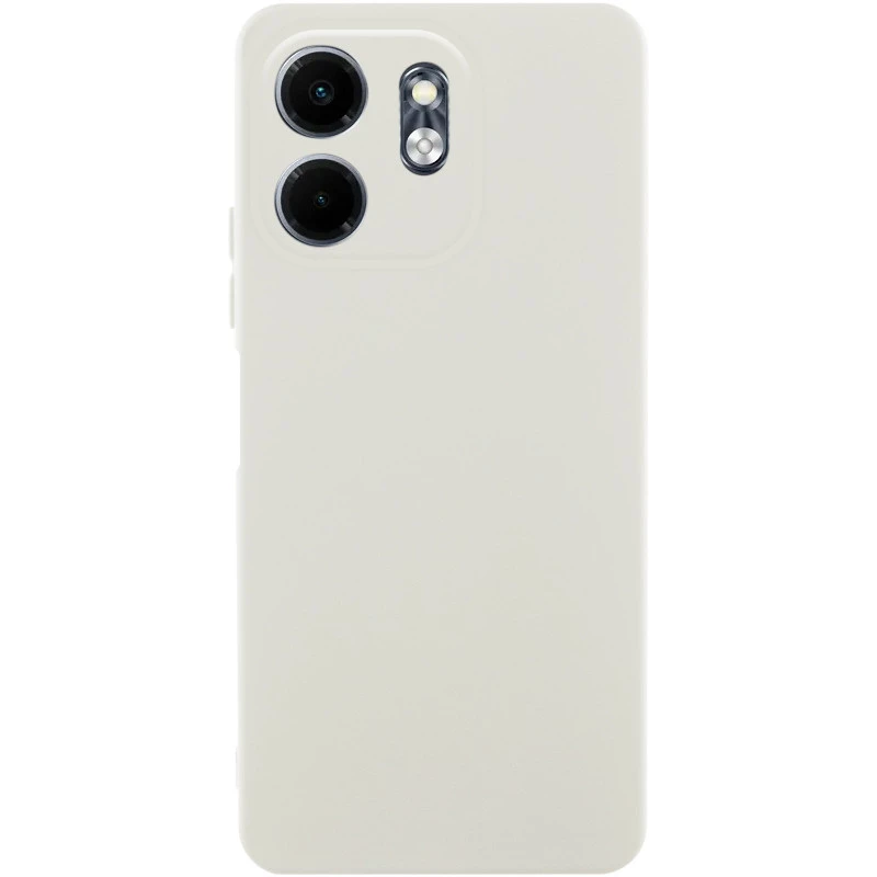 Кольоровий силіконовий чохол GETMAN із закритою камерою для Xiaomi Poco C71 – Білий / White. Фото 1 з 1