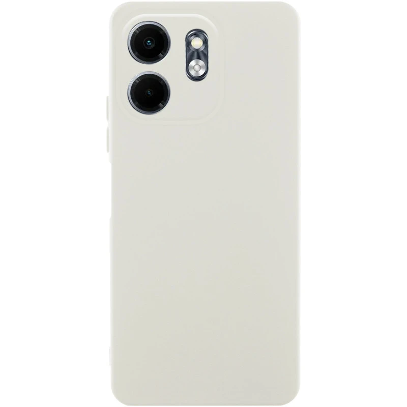 Цветной силиконовый чехол GETMAN с закрытой камерой на Xiaomi Redmi 15C (EU) – Белый / White. Фото 1 из 1
