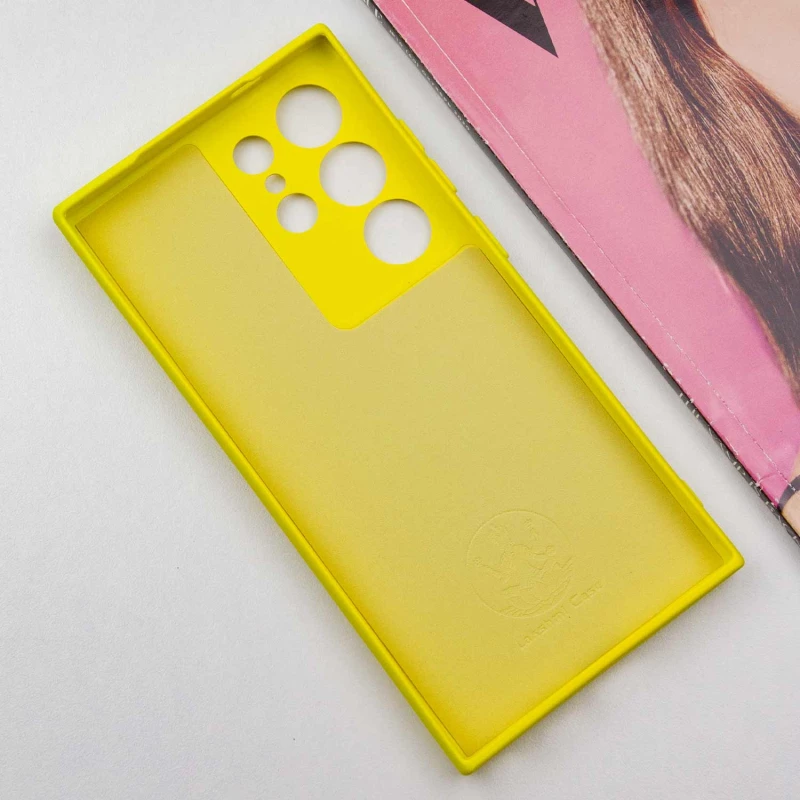 Чохол Silicone Case Lakshmi з закритою камерою на Samsung Galaxy S24 Ultra – Жовтий / Flash. Фото 8 з 12