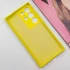 Кольоровий силіконовий чохол GETMAN із закритою камерою для Samsung Galaxy S24 Ultra – Жовтий / Flash. Фото 4 з 9