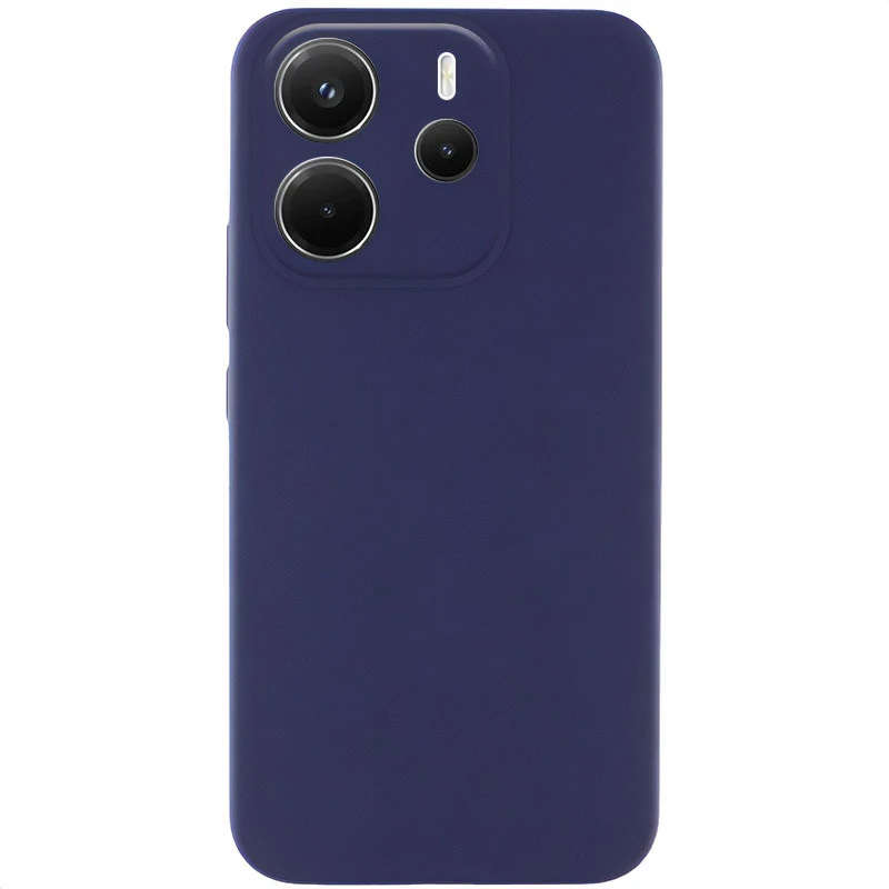 Чехол Silicone Case Lakshmi Premium з закритою камерою на Xiaomi Redmi 15C (EU) – Темно-синий / Midnight blue. Фото 1 из 1