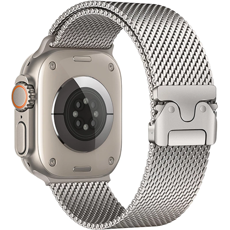 Ремінець Hoco WA33 Original series umbrella buckle Milanese steel strap для Apple watch 44/45/46/49mm – Star Color. Фото 2 з 3