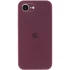 Чохол Silicone Case з закритим низом на Apple iPhone 16e (6.1") – Бордовий / Plum. Фото 1 з 6