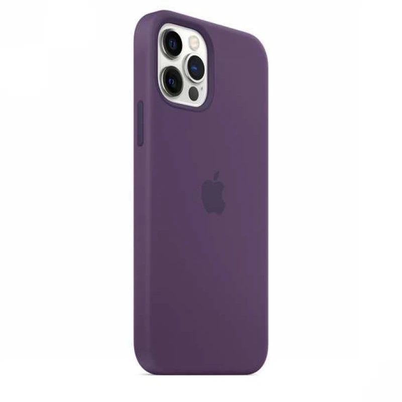 Чохол Silicone Case з закритим низом на Apple iPhone 12 Pro Max (6.7") – Фіолетовий / Amethyst. Фото 2 з 3