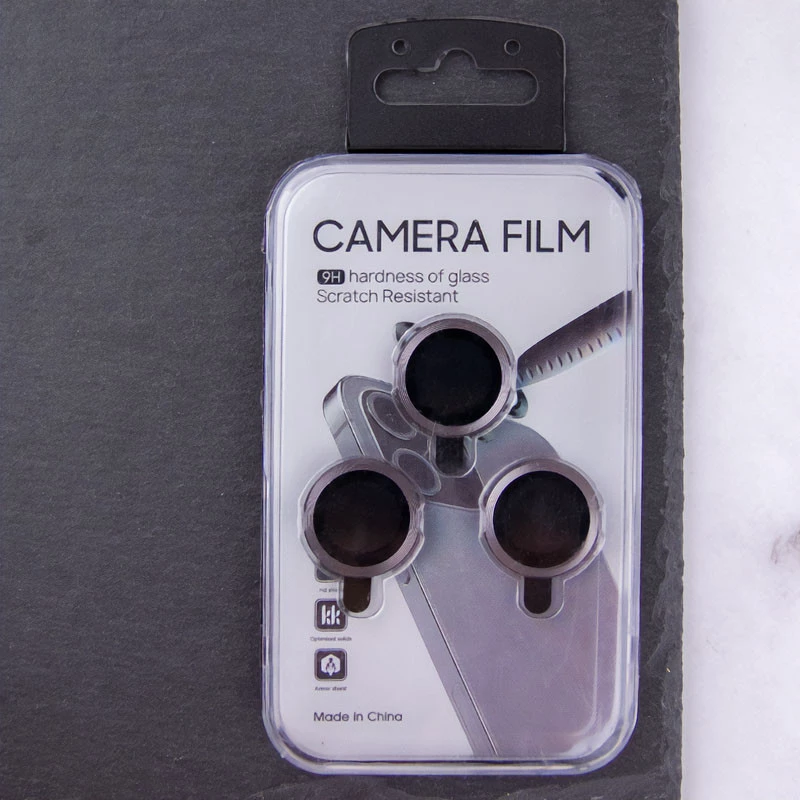 Металлическое защитное стекло на камеру для Apple iPhone 15 Pro Max (6.7") – Темно-Серый / Graphite. Фото 10 из 14