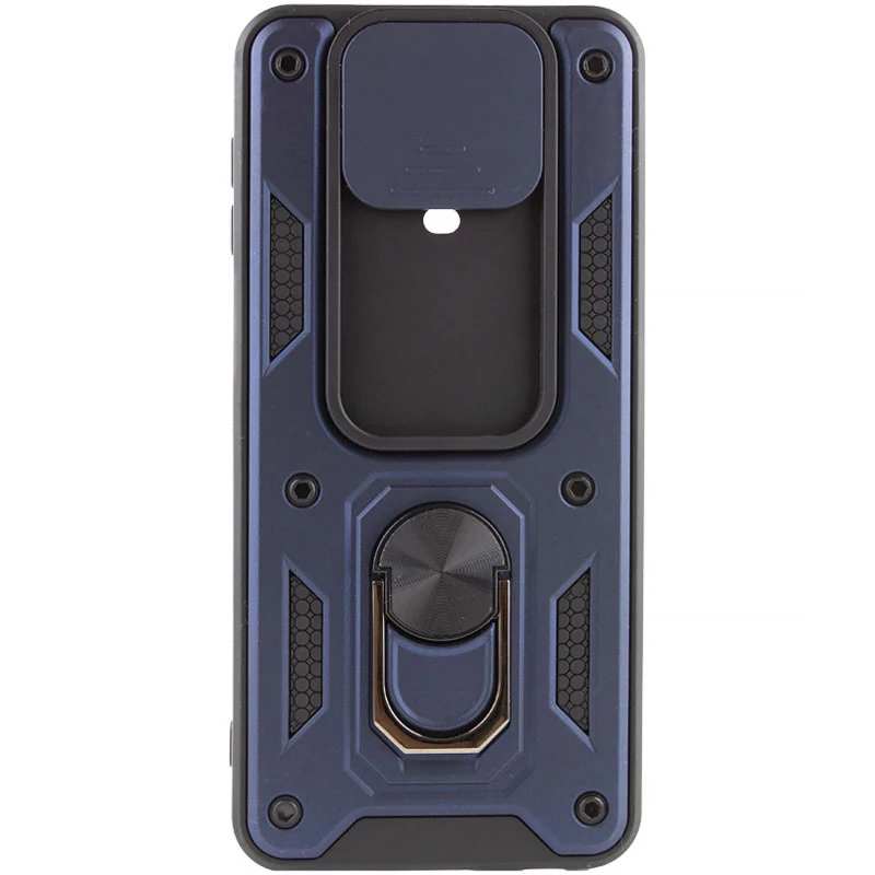 Ударопрочный чехол Ummi Camshield Serge Ring (in box) для Xiaomi Redmi Note 9s / Note 9 Pro / Note 9 Pro Max – Синий / Navy. Фото 2 из 3