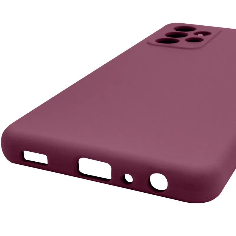 Чехол Silicone Case Lakshmi Premium з закритою камерою на Samsung Galaxy A52 4G / A52 5G – Бордовый / Plum. Фото 8 из 14