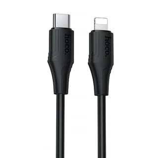Дата кабель Hoco X124 Bien silicone Type-C to Lightning 27W (1m) фото 1 з 4