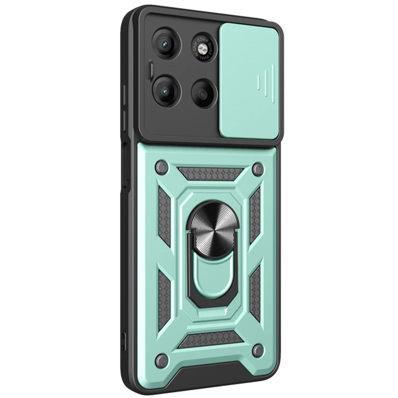 Ударопрочный чехол Ummi Camshield Serge Ring (in box) для Motorola Edge 60 Fusion – Зеленый / Green. Фото 1 из 2