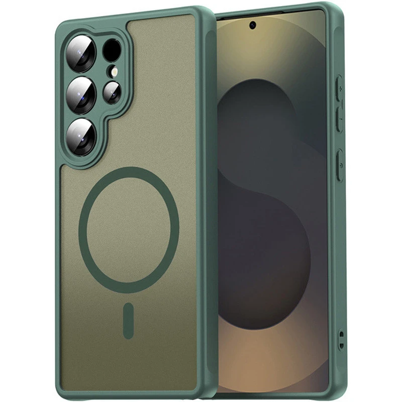 Чехол TPU Bloom with Magnetic Fit для Samsung Galaxy A35 – Green. Фото 1 из 7