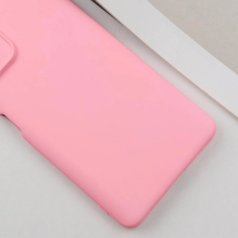 Кольоровий силіконовий чохол GETMAN із закритою камерою для Xiaomi Redmi 10 – Рожевий / Pink. Фото 2 з 5