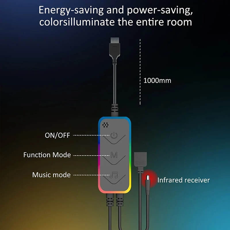 Підлогова кутова LED лампа RGB Magic 1 Bluetooth USB with app – Black. Фото 5 з 7
