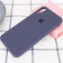 Чехол Silicone Case с закрытым низом для Apple iPhone XS Max (6.5") – Темно-синий / Midnight blue. Фото 2 из 3