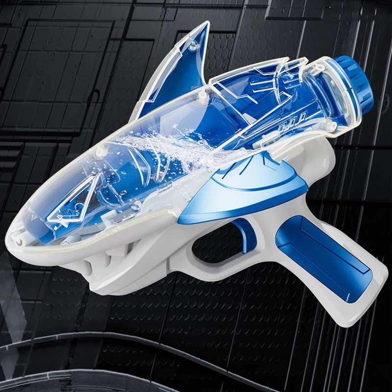 Водяний акумуляторний пістолет Shark Water Gun 185-68 (300ml) with lithium battery – Blue. Фото 3 з 8