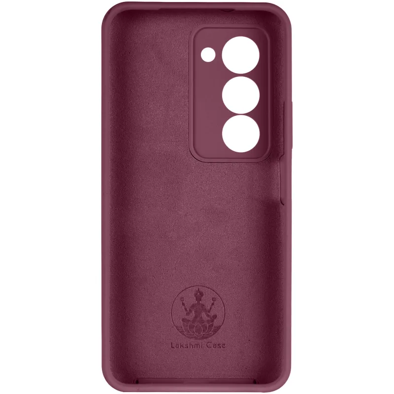 Чехол Silicone Case Lakshmi Premium з закритою камерою на Xiaomi Redmi 15 (EU) – Бордовый / Plum. Фото 6 из 8