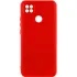 Цветной силиконовый чехол GETMAN с закрытой камерой на Xiaomi Redmi 9C – Красный / Dark Red. Фото 1 из 1
