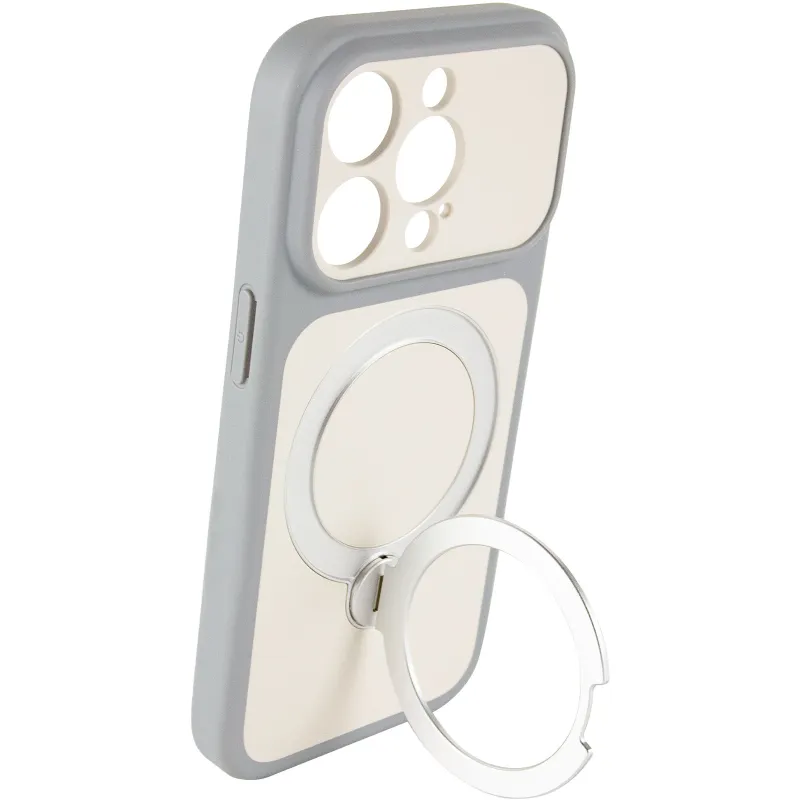 Чохол Ummi Full Camera with Magnetic Fit HQ Ring для Apple iPhone 15 Pro (6.1") – Grey. Фото 4 з 6