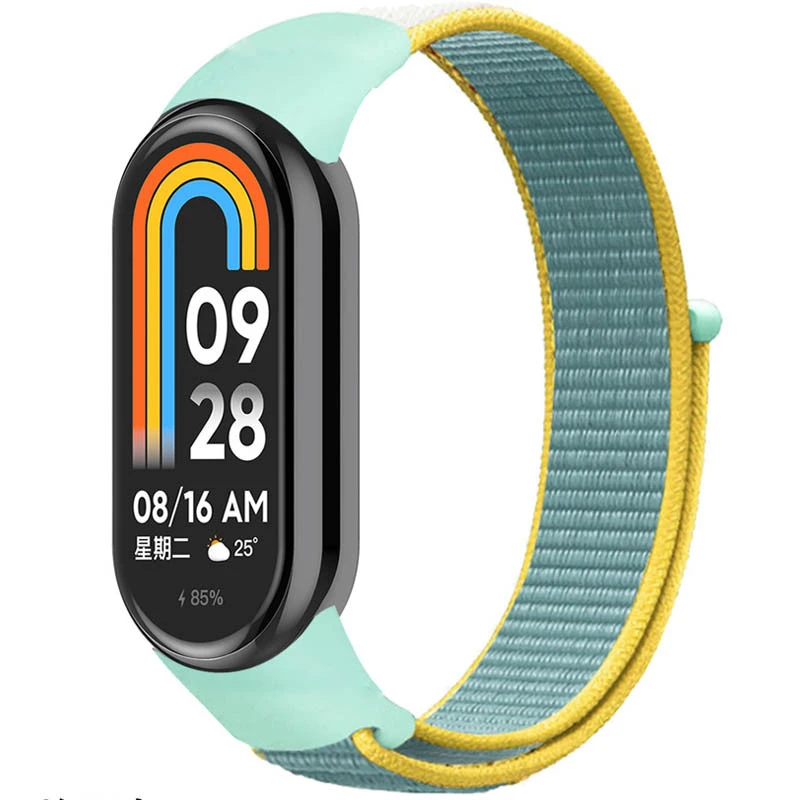 Ремешок Nylon New для Xiaomi Mi Band 8/9/10 – Beryl / Yellow. Фото 1 из 1