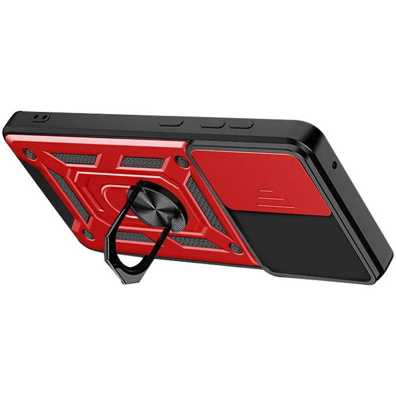 Удароміцний чохол Ummi Camshield Serge Ring (in box) для Xiaomi Redmi 15 4G (Global) / 5G – Червоний / Red. Фото 2 з 5