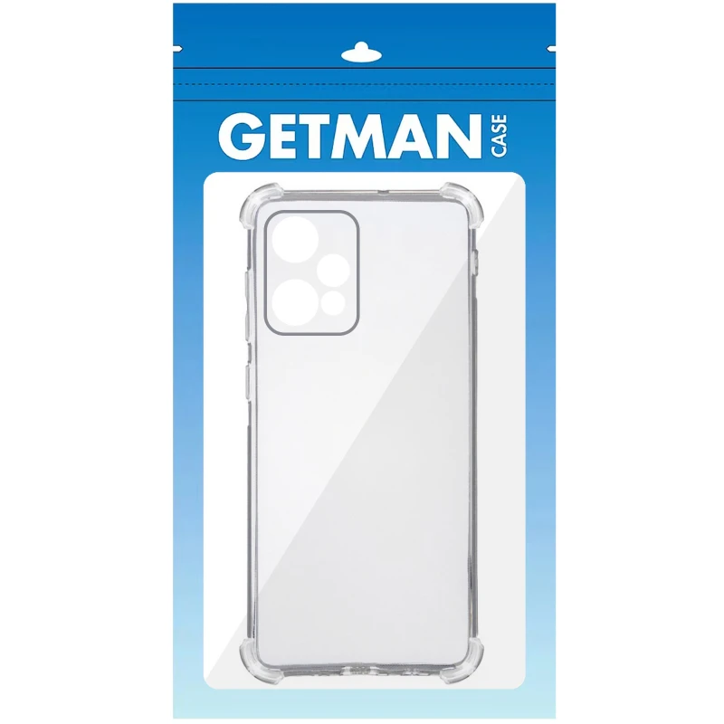 Ультратонкий силіконовий чохол GETMAN з критими бортами та камерою для Realme 9 Pro – Безбарвний (прозорий). Фото 5 з 9