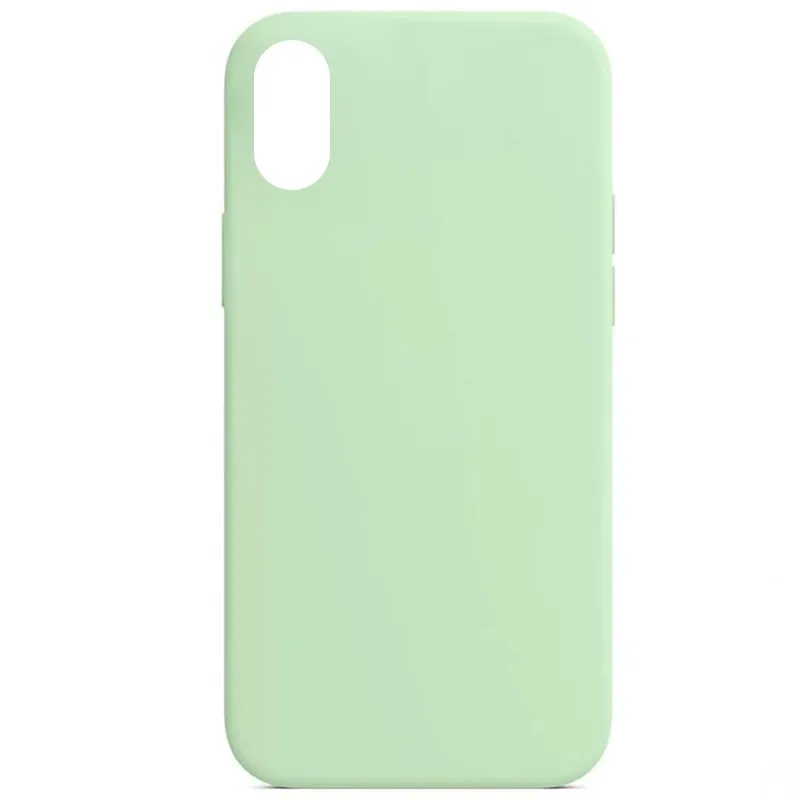 Чохол Silk Full Protective (AA) NO LOGO для Apple iPhone XS (5.8") – Зелений / Pistachio. Фото 1 з 1