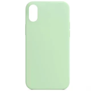 Чохол Silk Full Protective (AA) NO LOGO для Apple iPhone XS Max (6.5") — Зелений / Pistachio
