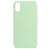 Чехол с закрытым низом Silicone Case для Apple iPhone XS Max (6.5") – Зеленый / Pistachio. Фото 1 из 1