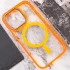 Силіконовий чохол Iris с MagSafe на Apple iPhone 13 Pro (6.1") – Помаранчевий. Фото 6 з 8