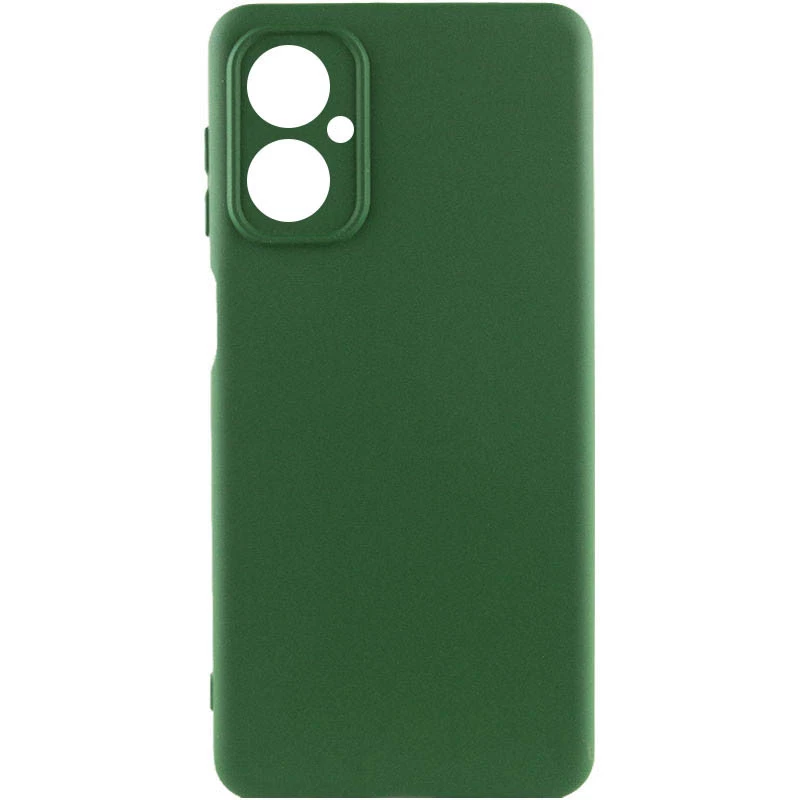 Чохол Silicone Case Lakshmi Plus з закритою камерою на Motorola Moto G55 – Зелений / Dark green. Фото 1 з 3