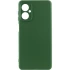 Цветной силиконовый чехол GETMAN с закрытой камерой на Motorola Moto G14 – Зеленый / Dark green. Фото 1 из 3